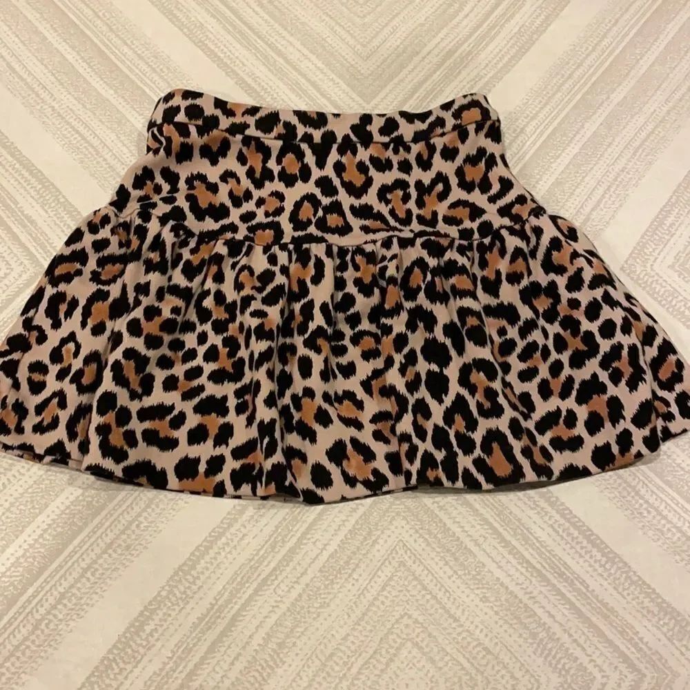 Kate Spade Girls Leopard Print Zip-Up Skirt